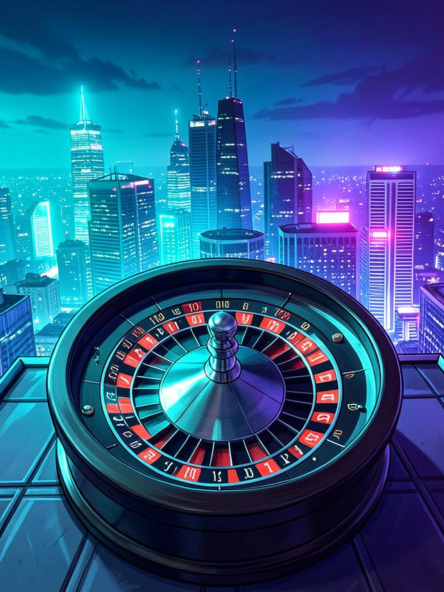 Rooftop Roulette pokie van Live Tafels